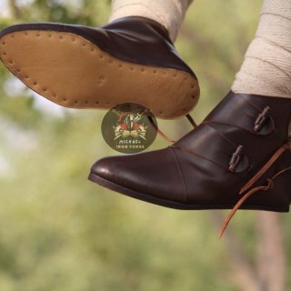 Men's Early Medieval Viking Shoes Jorvik dark Brown Handmade | Canada  Men's Early Medieval Viking Shoes Jorvik dark Brown Handmade | Canada