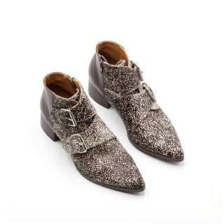 Women's Brown Leather Shoe Boots Monk Strap Booties Handmade | Canada  Women's Brown Leather Shoe Boots Monk Strap Booties Handmade | Canada